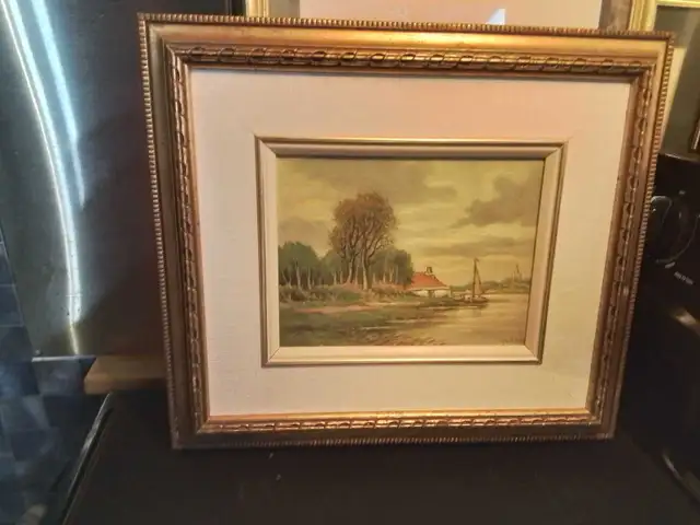  Antique Paul B Oil Painting in Arts & Collectibles in City of Toronto - Image 2