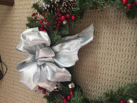 Christmas Wreath Handcrafted 21”