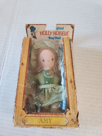 1976 Knickerbocker Holly Hobbie Rag Doll Amy 5”