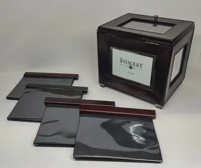 Vintage Bombay Wooden Photo Box 2001 In Box -101 Pictures!, View more