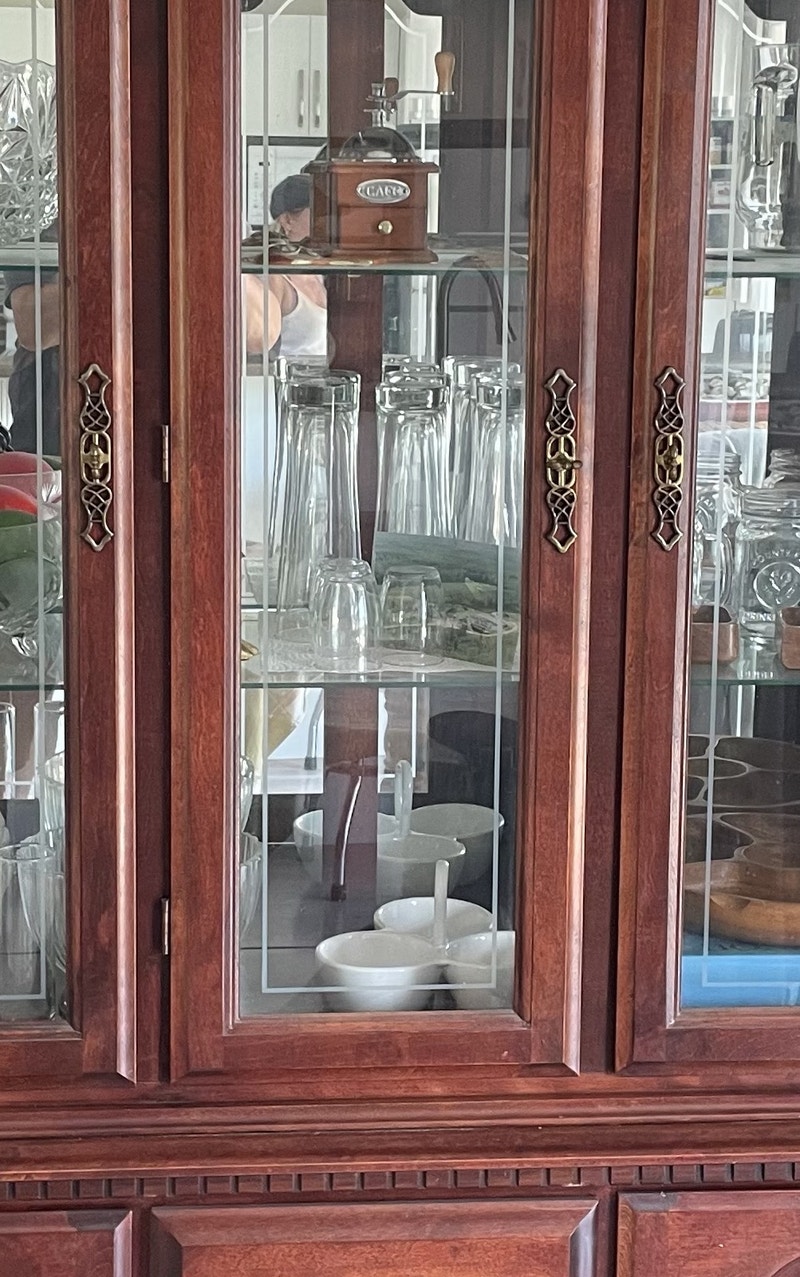 Vintage/ Antique china upper and lower sections Hutches