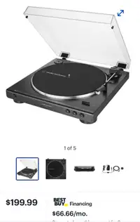 Audio Technica AT-LP60X-BK Turntable 