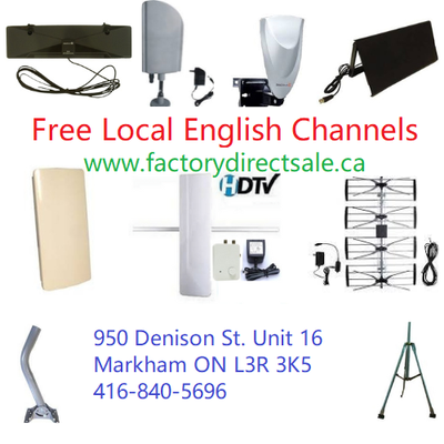 Sale! HDTV Antenna & accessories,$19 and up, View more