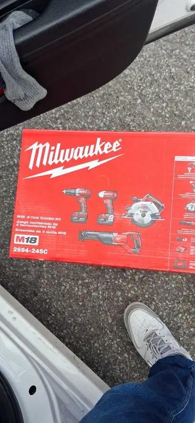milwaukee M18 4 tool combo kit, View more