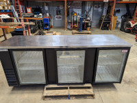 Beverage Air - BB94G-1-B-PT - Glass Door Back Bar Cooler 95"