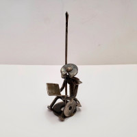 Recycled Metal Sculpture – Quixote Reads Cervantes - $10