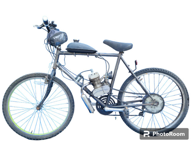 Gas motorized Bike bicycle moped motorcycle 50 cc in Hobbies & Crafts in St. Albert