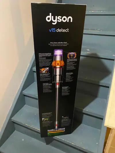 Selling a brand new Dyson V15 Detect Cordless Vacuum in sealed box. With receipt and original Dyson...