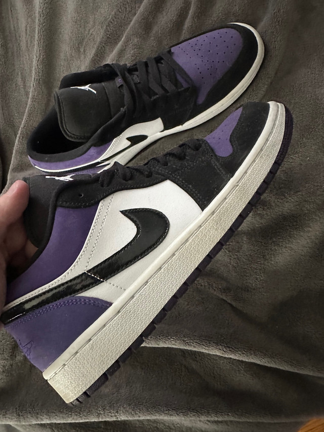 Jordan 1 Low Court purple  in Men's Shoes in St. Catharines