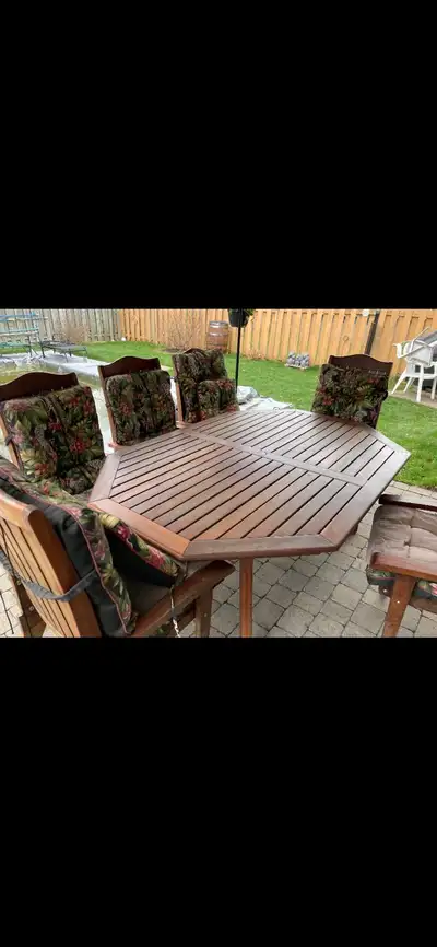7 pieces BRAZILIAN TEAK PATIO SET, View more