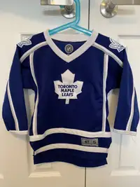 Toronto Maple Leafs size 4T toddler kids child jersey