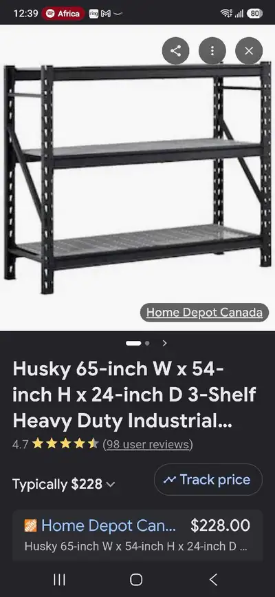heavy duty storage rack,  the one I have has 4 racks, View more