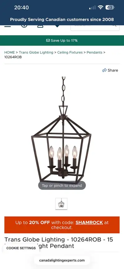 4-Light Pendant , View more