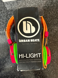Colourful headphones by urban beatzNew condition no box 