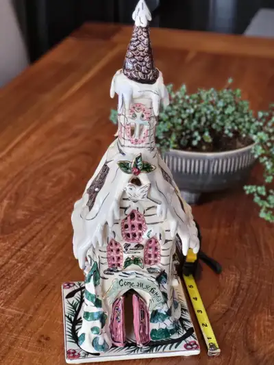 Clayworks Blue Sky Village Church by Heather Goldminc, View more