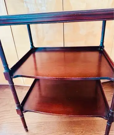 Wooden three-tier table67 cm 50 37, View more