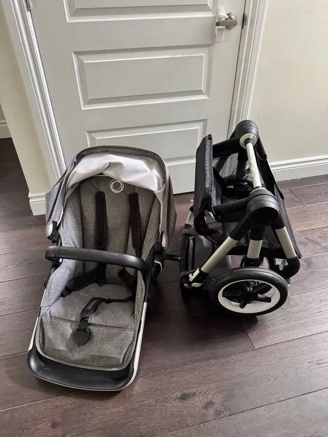 Stroller Bugaboo Fox 2 Grey Melange with Seat, Bassinet and Acce in Strollers, Carriers & Car Seats in London - Image 5