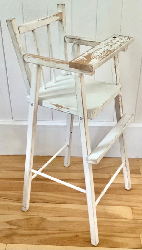 Jouet: Chaise Haute Vintage pour Poupée, en Bois - Pliante - Années 50 | eBay