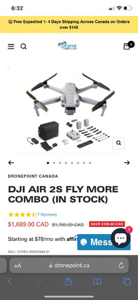 DJI AIR 2S fly more drone
