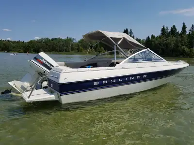 1994 Johnson 90 HP Oil Injection (new in 1995) Sun Top (Removable) 2 Piece Snap Tarp (new in Sept 20...
