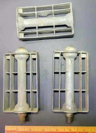 Antique cast 1940s CCM Bicycle pedals, View more