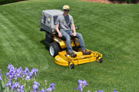 SAVE TIME AND MONEY USING A WALKER MOWER.