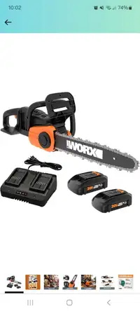 Worx 14" electric chainsaw brand new in the box 