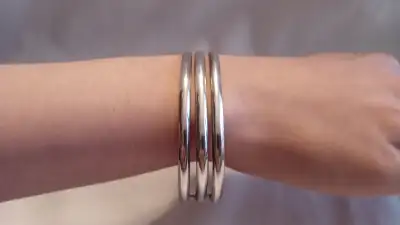 VINTAGE 925 SILVER BANGLE, View more