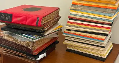 Old Records & Hard cover Arts Magazine, View more