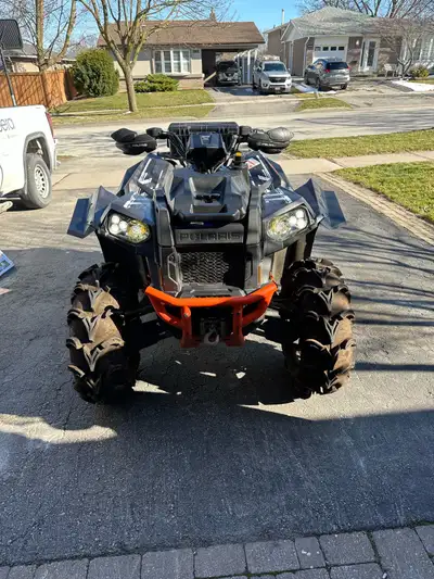 2017 Polaris Scrambler XP 1000 AWD belt driven fully automatic transmission Mud Lite mud tires Fox s...