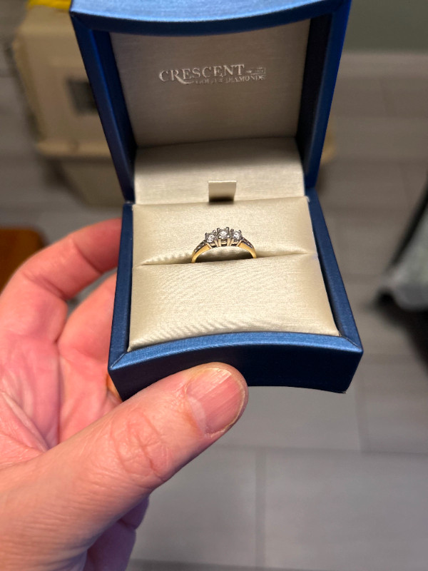 DIAMOND ENGAGEMENT RING .50 Ctw in Jewellery & Watches in Fredericton - Image 2