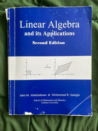 Linear Algebra and it’s Applications Textbook 