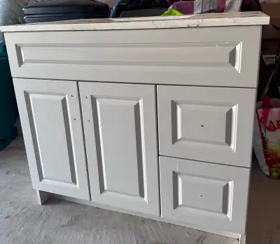 Used Vanity (36 inch) with Quartz countertop, View more