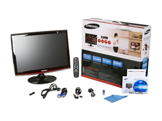 Samsung T220HD 22" TV and Monitor in General Electronics in Hamilton - Image 3