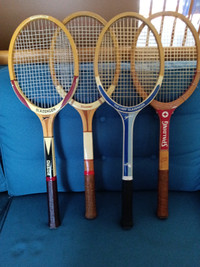 Raquettes de tennis vintage. Années 1970. 10$ chacune