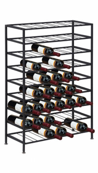 Étagère à bouteilles de vin en métal de 9 étages pour 100 $