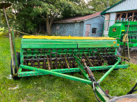 John Deere 8250 Seed Drill with Grass seed box