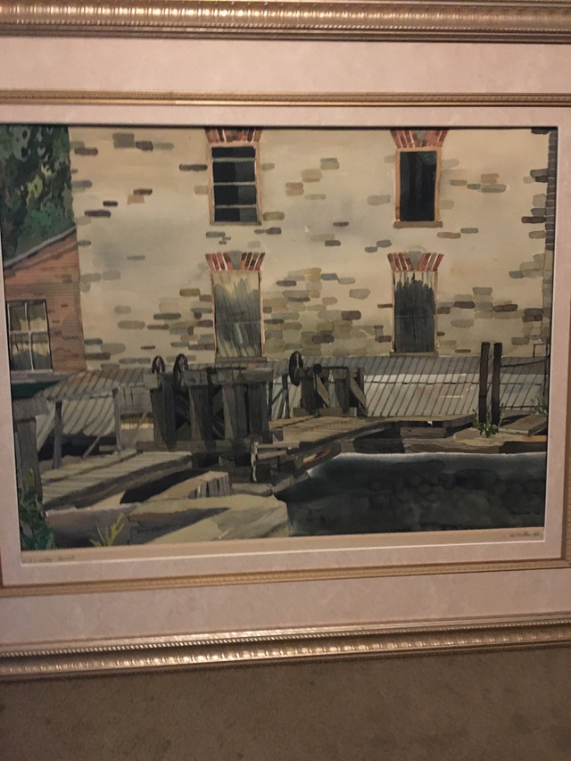 Important watercolour Morton Baslaw. (SOLD) in Arts & Collectibles in Ottawa