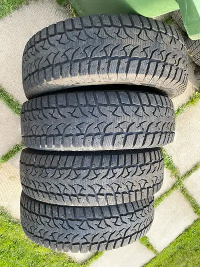 A set of 4 Winter LT 10 Ply Truck Tires with tons of tread barley driven in like new condition 480.0...