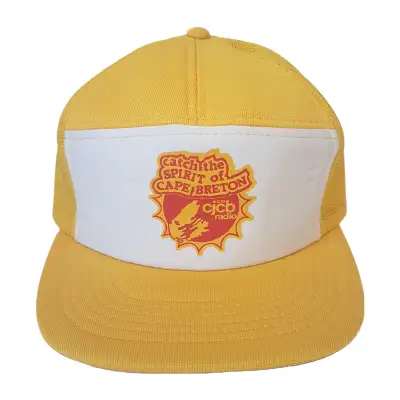 Vintage 80s CJCB RADIO Hat Cape Breton Nova Scotia Trucker Hat, View more