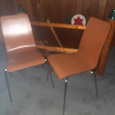 Refinished 2 Mid- Century Modern Chairs, View more