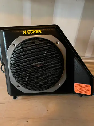 Provides powerful deep bass with its integrated 100W amplifier and a passive crossover network. The...