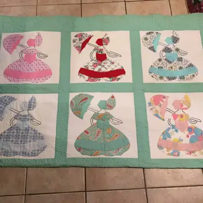 HOMEMADE QUILT QUEEN SIZE BLANKET, View more
