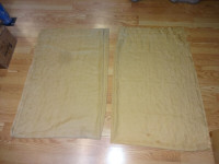 Set of Beige Curtains Sheer and Valence - $25 all