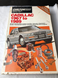CHILTON 1967 - 1989 CADILLAC REPAIR MANUAL #M1148