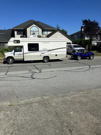 Reliable Ford Fleetwood ready to go. Recently replaced brakes and tires. Sleeps six, double sink thr...