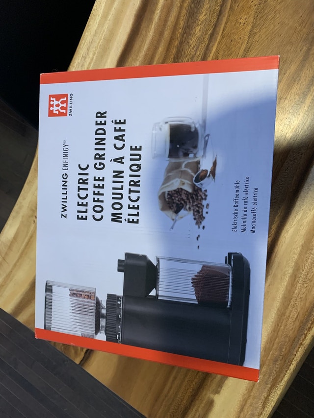 BNIB ZWILLING Enfinigy burr coffee grinder Coffee Makers Calgary