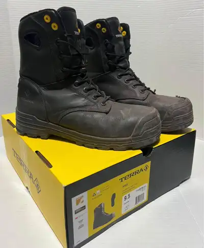 Terra Men's 9.5 TERRA ARGO CSA Work Boots Used - Open Box - Good Condition Model: TR 02975B Descript...