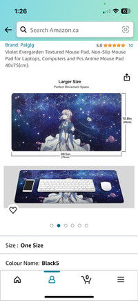 Extra large mouse pad 