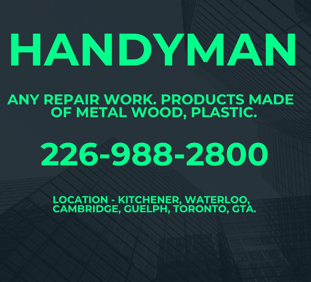 Handyman in Other in Kitchener / Waterloo